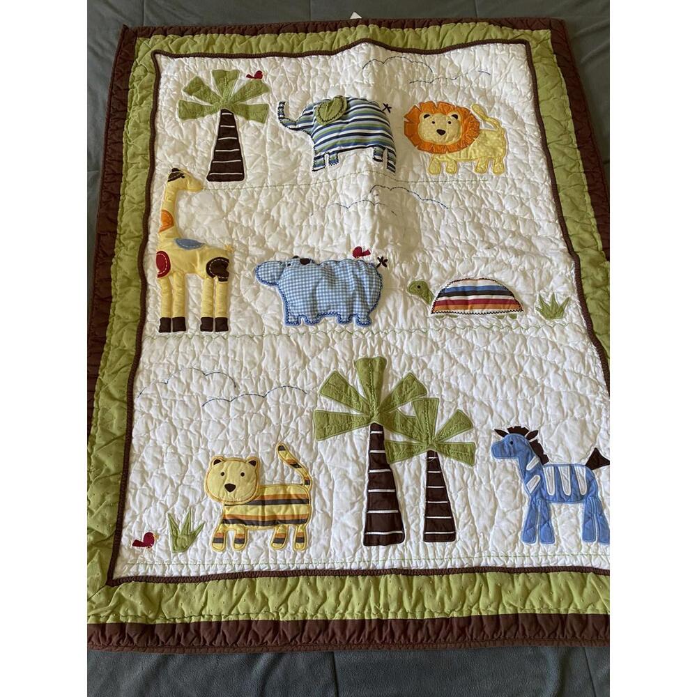 Children's Safari Animal Quilt Blanket